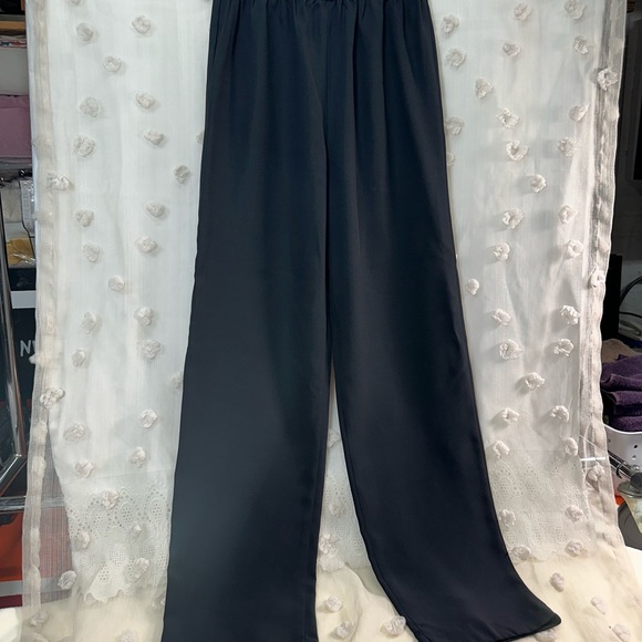 Kasper Women’s Black Elastic-Waist Wide Leg Pants Size 8 - Picture 5 of 7